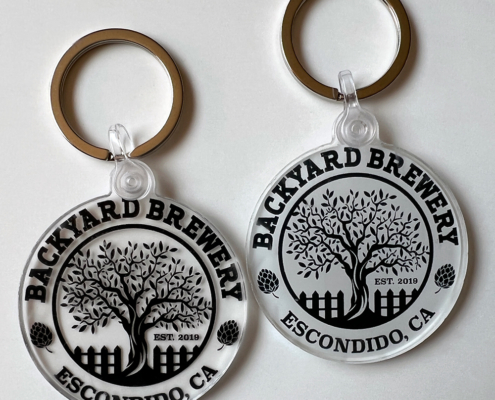 Backyard Brewery Logo Keychains